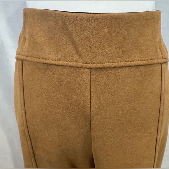 Soho Apparel caramel faux suede pants size medium XL - Picture 2 of 6